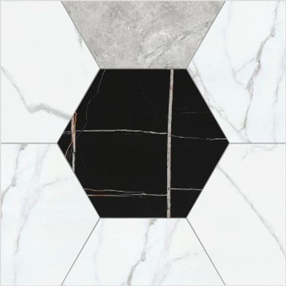 Hexagon Marble Floor 3D model