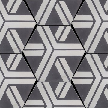 Cool house music-shaped brick-black and white strip