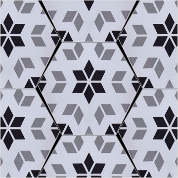 Cool house music-shaped brick-black and white rectangular