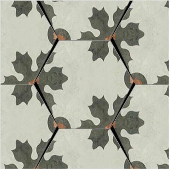 Unique Geometric Tile Pattern 3D model