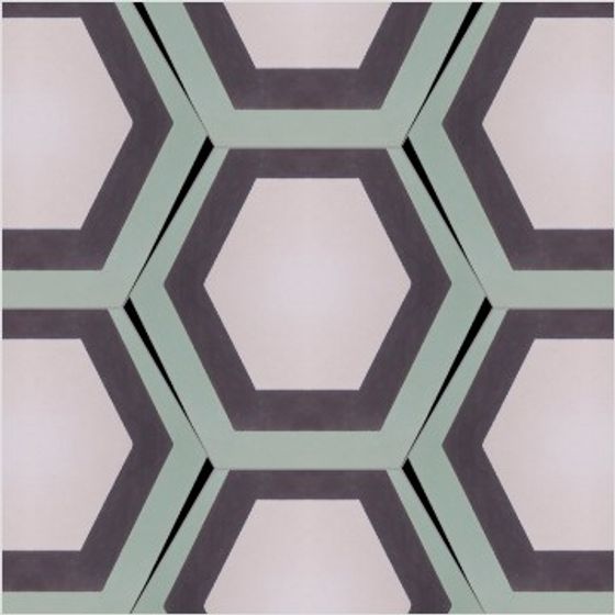 Multi-Colored Hexagonal Music-Shaped Brick 3D Model