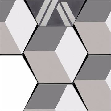 1 cool house music-a profiled tiles-mix and match black and whit