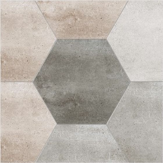 Gray Hexagon Tile 3D Model