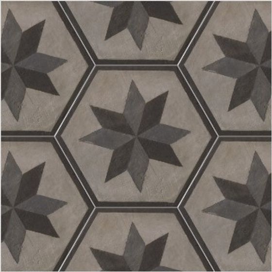 Avant garde Hexagonal Brick,Bespoke Tiles,silver