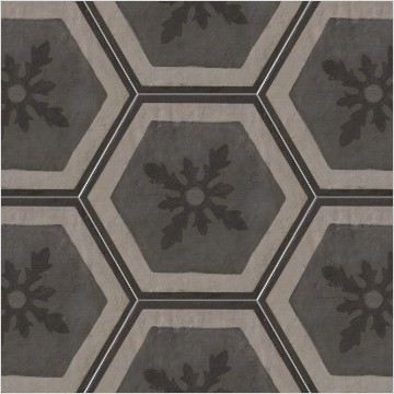 Hexagonal Mosaic Floor 3D model