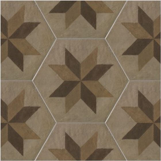 Hexagon Star Tiles 3D model
