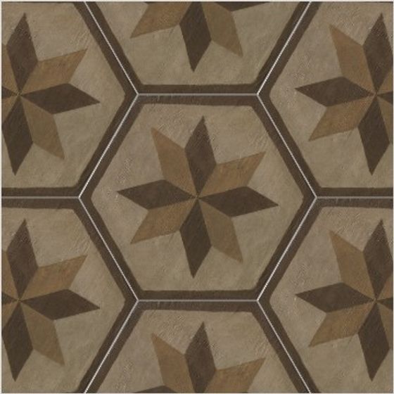 Hexagon Star Tiles 3D model