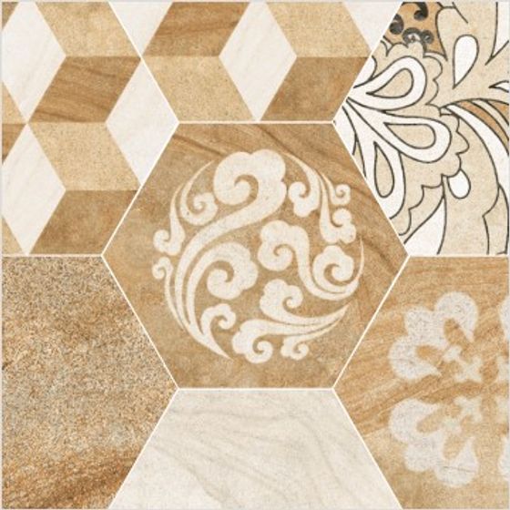 Low-Poly Hexagonal Tile 3D Model for Modern Interiors