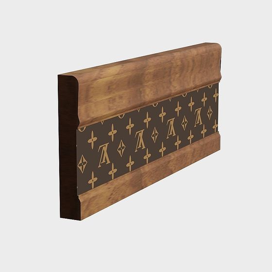 Elegant Wood Molding 3D model for Creative Projects
