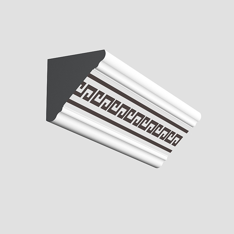 Greek Key Trim 3D Model with Low Polygon Style