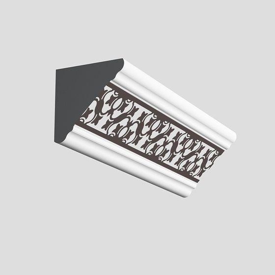 Sophisticated Ornate Cornice 3D model for Creative Projects