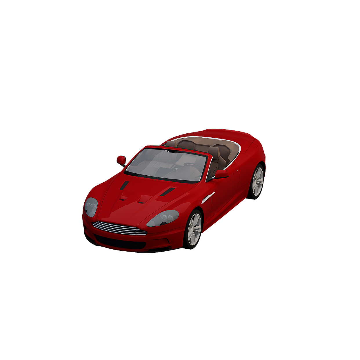 Asian Red Car, Truck & Motorcycle 3D Models