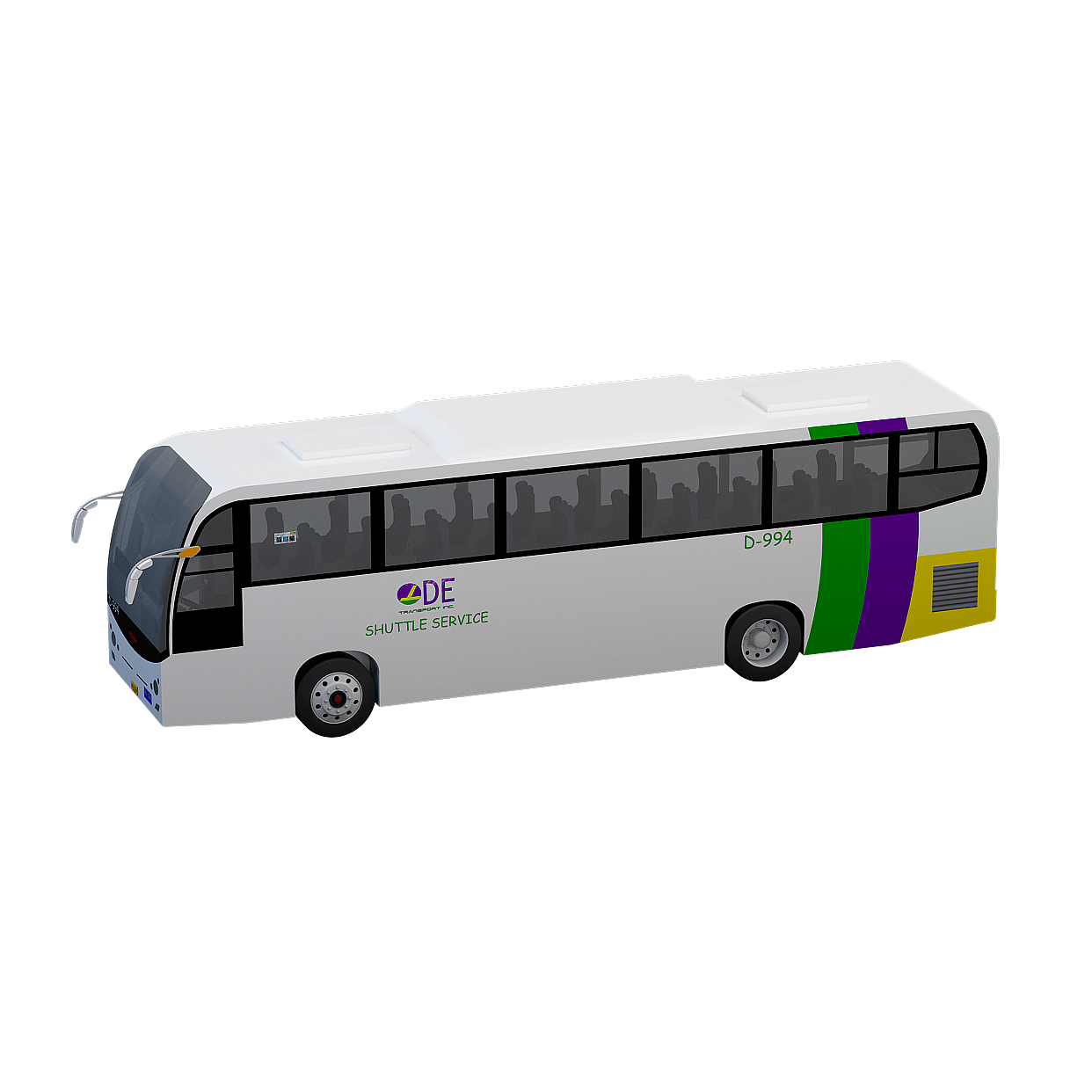 Avant garde Vehicle 3D Model – Sleek Black Design