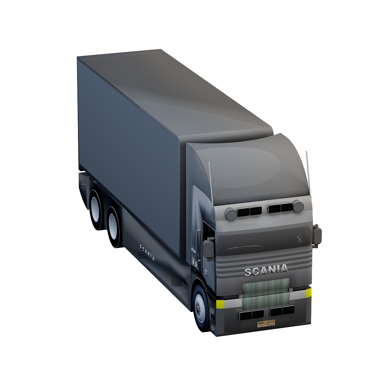 Modern Black Vehicles 3D Model – Car, Truck, Motorcycle