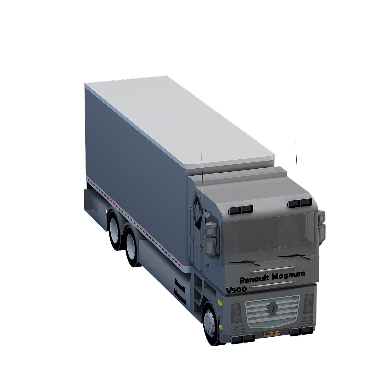 Modern Black Vehicle 3D Model – Car Truck Motorcycle