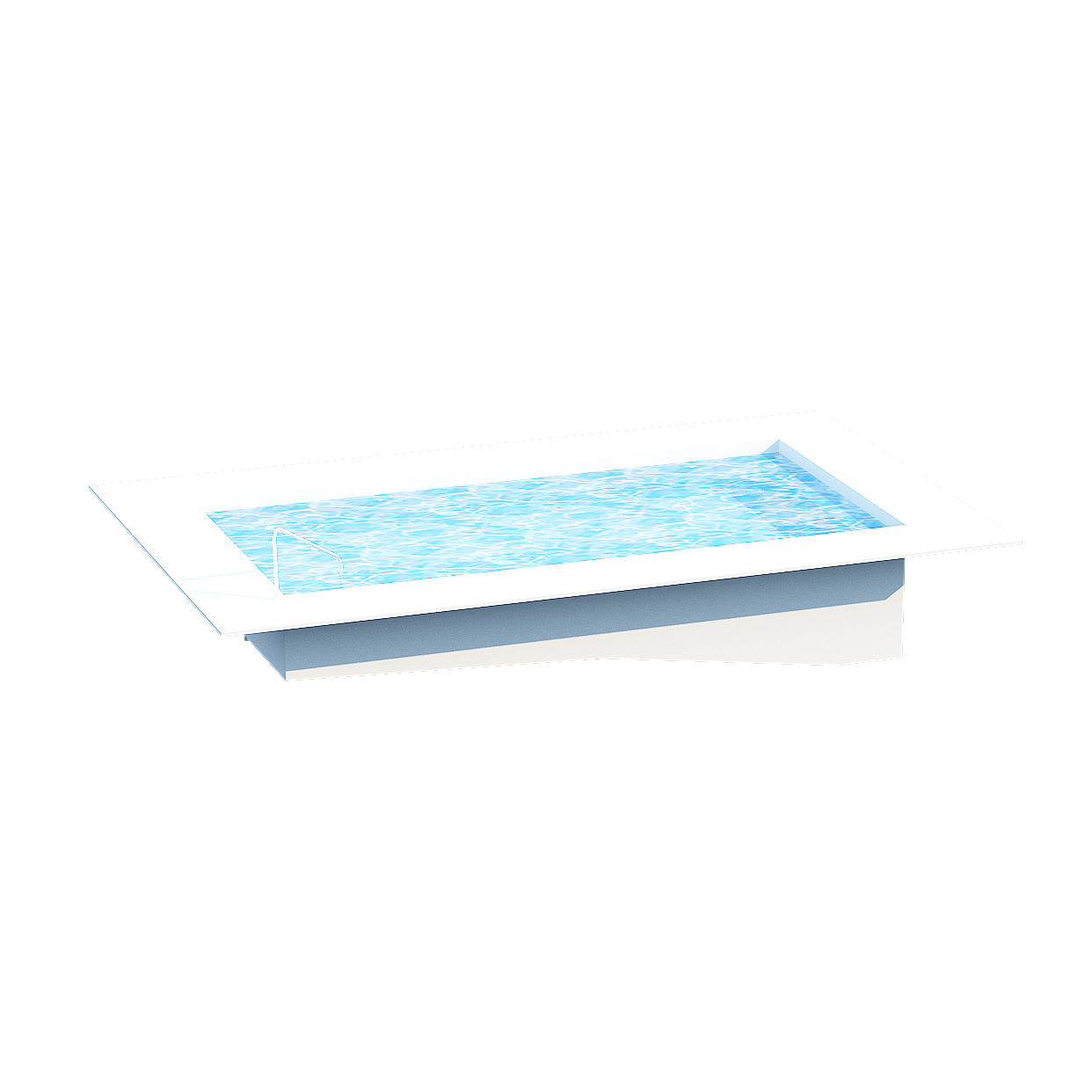 Aqua Escape Rectangular Pool 3D Model – Modern Design