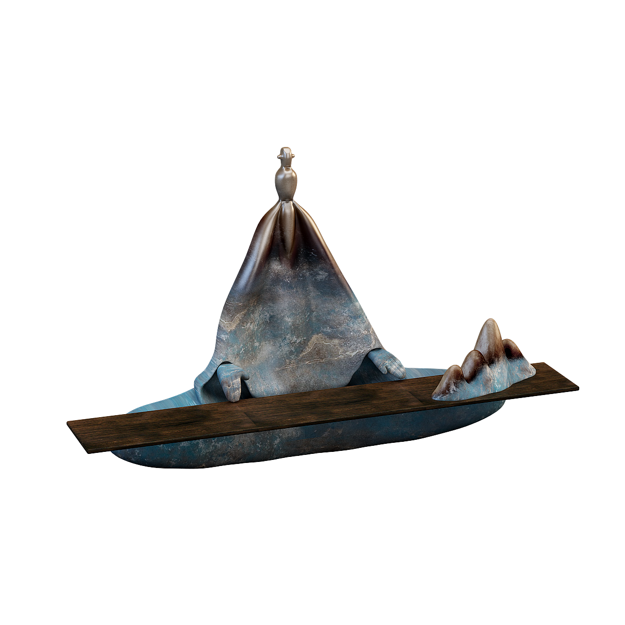 Enchanted Wizard's Hat 3D Model – Fantasy Sculpture