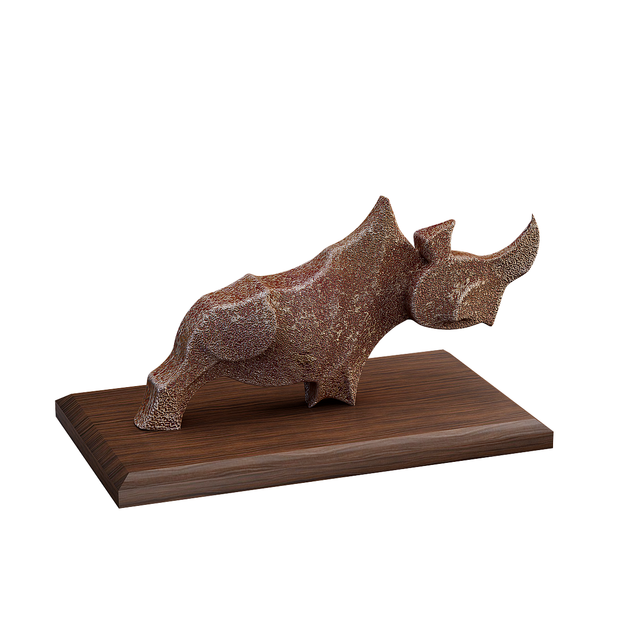 Modern Table Decor 3D Model – Earth Tone Ceramic