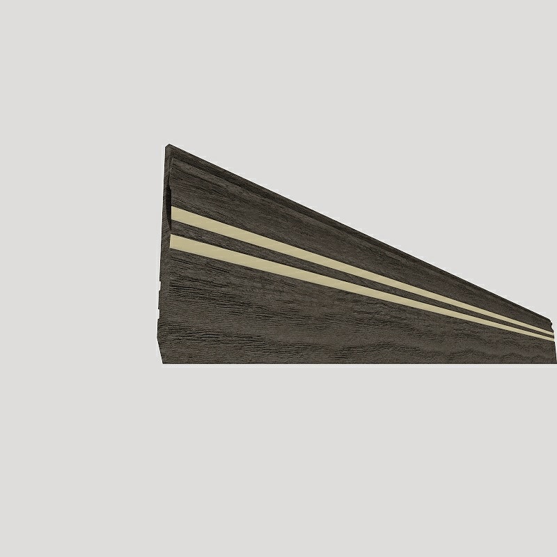 Wooden Trim Low-Poly 3D Model