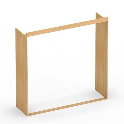 Wood Framed Display Rack 3D model