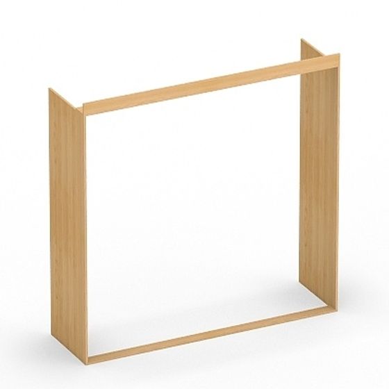 Wood Framed Display Rack 3D model