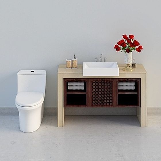 Bathroom Bliss 3D model for Modern Interiors