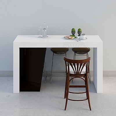 Urban Bar Counter 3D model