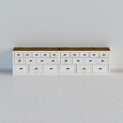 Combinazione Mobile a Secchi in Legno Massello Nordic