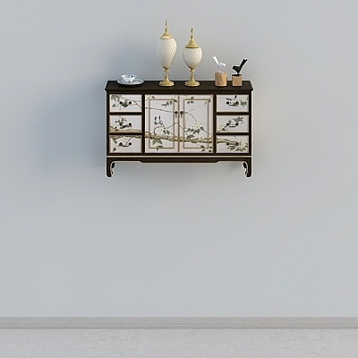 Elegant Chinese Style Cabinet 3D model