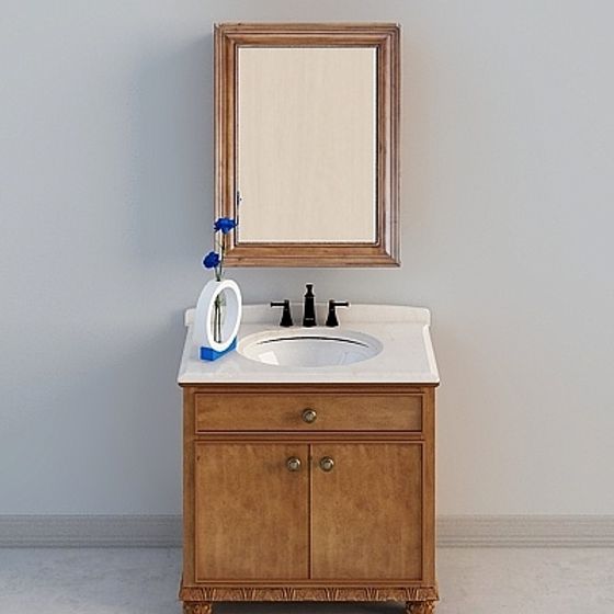 Elegant Bathroom Vanity 3D model
