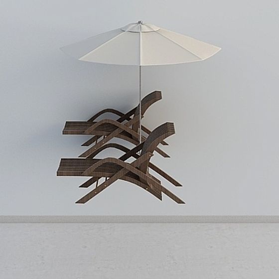 Beach Retreat Lounge 3D model