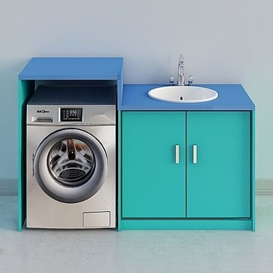 Modern Laundry Room 3D Model