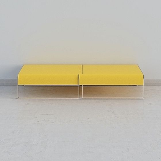 City Light Bench 3D model for Creative Spaces