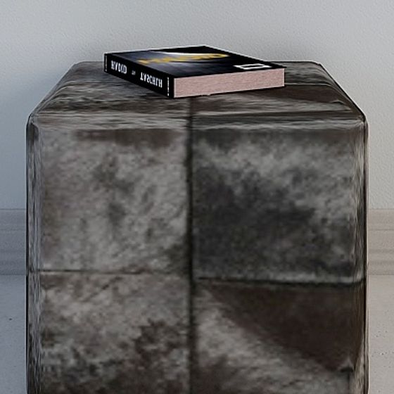Sleek Cube Side Table 3D model