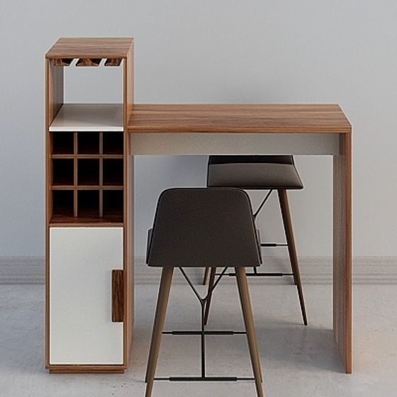 Urban Tavern 3D model in Modern Minimalist Style