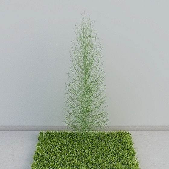 Vibrant Low-Polygon Pine Tree 3D Model