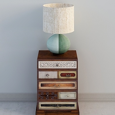 Vintage Style Nightstand 3D model for Modern Interiors
