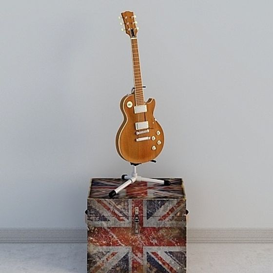 Vintage Electric Guitar 3D Model