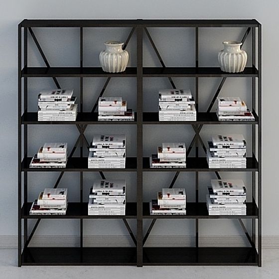 Urban Bookshelf 3D Model