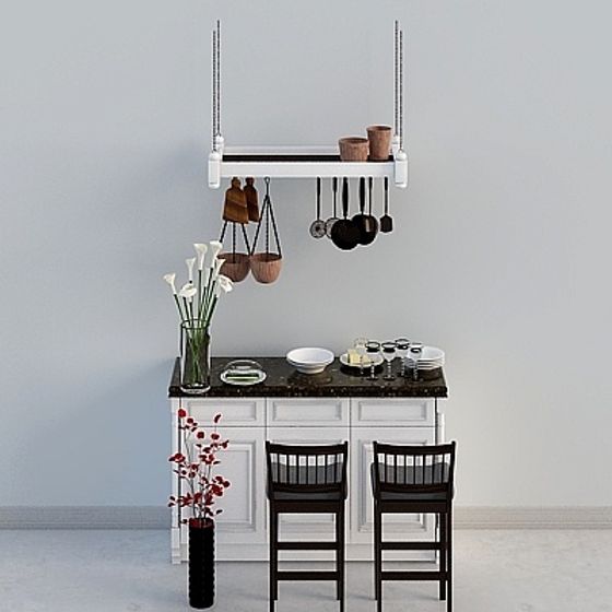 Urban Kitchen 3D model for Modern Interiors