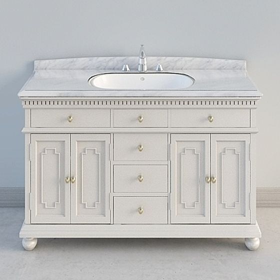 Elegant Classic Vanity 3D Model