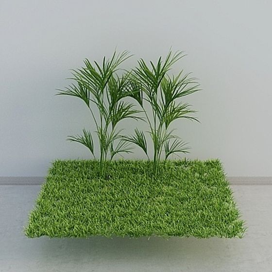 Tropical Island 3D Model with Lush Vegetation