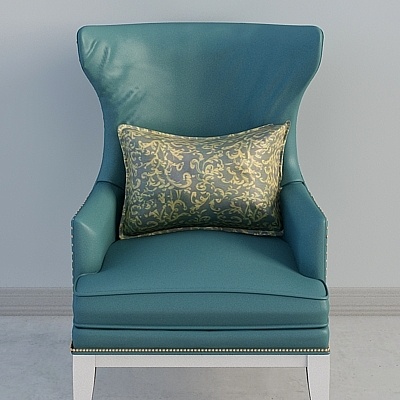 European neo-classical single leisure chair combination