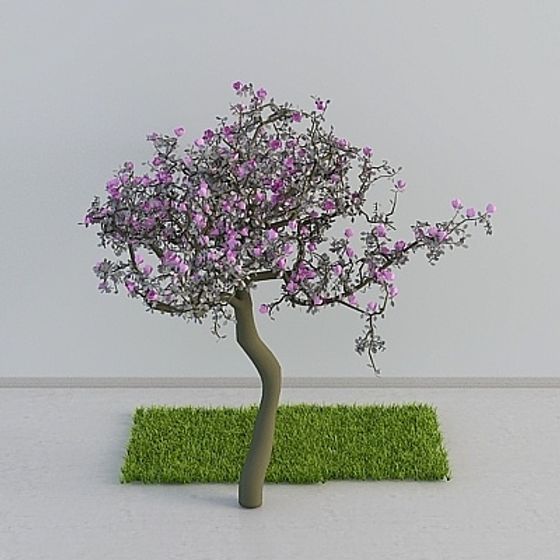 Vibrant Cherry Blossom Tree 3D model
