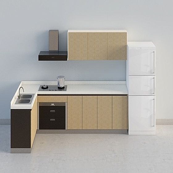 Stylish Modern Kitchen 3D model