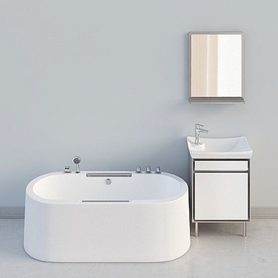 Modern Bathroom Suite 3D model