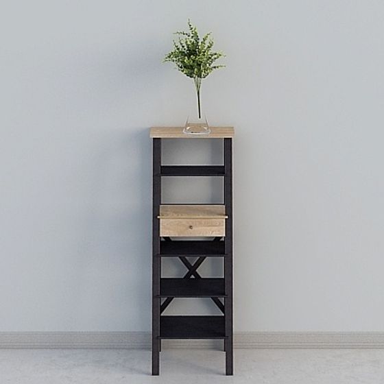 Urban Corner Bookshelf 3D model