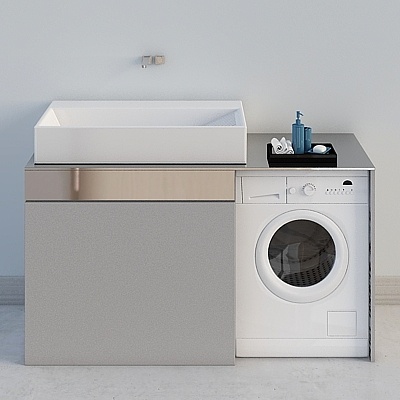Modern simple UV paint panel washing machine cabinet combination