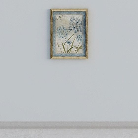 Blue Flower Language 3D model