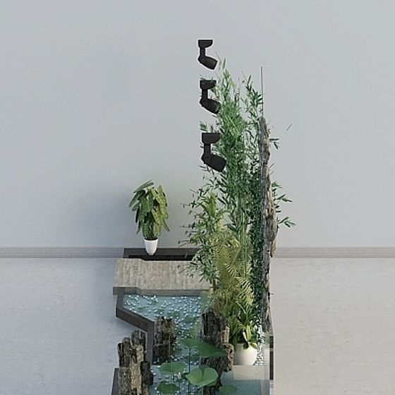 Bamboo Garden Oasis 3D model